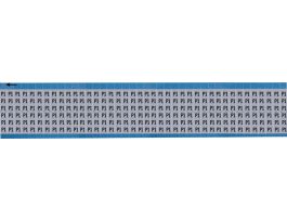 Letters and Numbers Scored Wire Marker Aluminum Foil Legend: P1 1800 Total