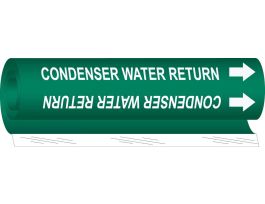 Condenser Water Return Pipe Marker, 26" H x 12" W, Fits Pipes 2.5" Dia. Thru 7.875" Dia.