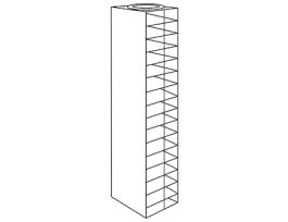 Chest Freezer Rack for 100-Place Slide Boxes, 16 Box capacity