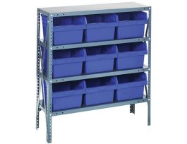 18IN X 36IN X 39IN 9 BLUE 8IN BINS
