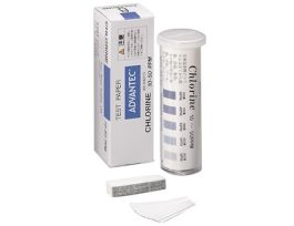 Residual Chlorine Test Strips, 10 to 50 ppm; 300 Strips/Pk
