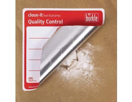 Sampling Control Seal, FDA Compliant Adhesive, 95 x 95 mm; Blue