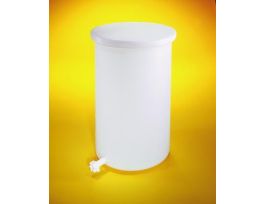 TANK CYL FLAT-BTM PVDF 15 GAL.