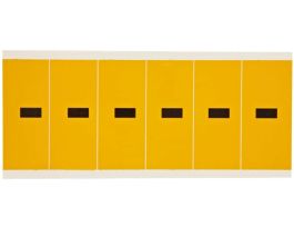 Outdoor Vinyl 3 in Black on Yellow Numbers - Card of 6 Labels