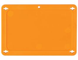 Blank Valve Tags Plastic 3.2 in H x 4.7 in W Orange