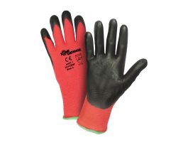 Zone Defense 15 Gauge Red Nylon Shell, Black Nitrile Foam Palm , LG