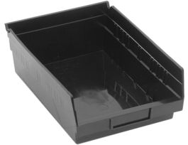 11 5/8INX 8 3/8INX4IN SHELF BIN BLACK