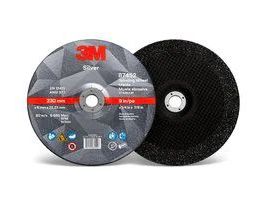 3M™ Silver Depressed Center Grinding Wheel, 87449, 36+, T27 Quick Change, 9 in x 1/4 in x 5/8 in-11, 10/Carton, 20 ea/Case