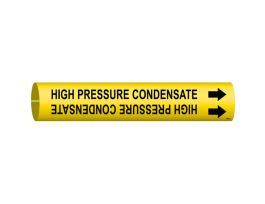 High Pressure Condensate Pipe Marker, 0.8125" H x 0.8125" W, Fits Pipes 0.75" Dia. Thru 1.375" Dia.