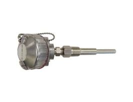 Industrial Temperature Probe, Type J, 9" L, 1/4" Dia, Ungrnd, 316 SS/Al