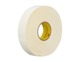 3M™ Repulpable Heavy Duty Double Coated Tape R3287, White, 48 mm x 165 m, 5 mil, 6 Roll/Case, Plastic Pallet