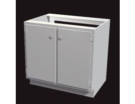 SINK BASE 2 DR 1-SHELF.