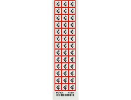 GHS Environmental Picto Labels: Paper, Black/Red on White, 0.625" H x 0.625" W