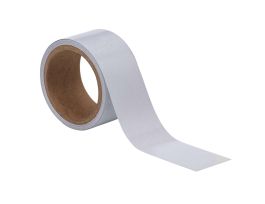 Marking Tape Roll - Reflective Vinyl, Solid Color, White, 2" x 5 Yds