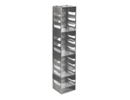 Vertical/Chest Aluminum Rack for Standard 2" Boxes, 15 box capacity