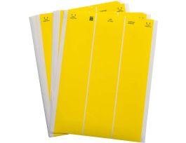 LaserTab Polyester Lbls 1 in H x 2.5 in W Yellow 38/PK