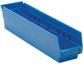 17 7/8INX 4 1/8INX 4IN SHELF BIN BLUE