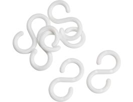BradyLink Post S-Hooks, White