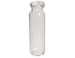 Headspace Vial, Glass, 20 mm, Crimp Neck, Round Bottom, PE Compatible, 20 mL; 1000/pk