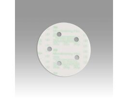 3M™ Hookit™ Microfinishing Film Disc 268L, 30 Mic 3MIL, Type D, 5 in x NH, D/F 5HL, Die 500FH, 25/Carton, 500 ea/Case