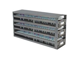 Upright Freezer Drawer Rack for 3 mL Blood Sample Tubes; 3 Drawers, holds 375 tubes