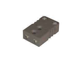 Miniature Type-J Thermocouple Female Connector, 2 Pin, 5Pk