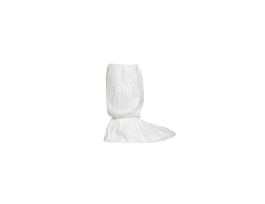 Tyvek® IsoClean® Boot Cover. Serged Seams. Gripper™ Sole. Elastic Opening. Elastic Ankles. 18" High. Clean and Sterile, 100/CS, White