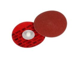 3M™ Cubitron™ II Roloc™ Durable Edge Disc 947A, 120+, X-weight, TR, Red, 3 in, Die R300V, 50/Carton, 200 ea/Case