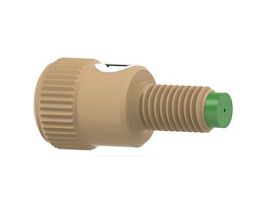 Inline Check Valve, Outlet, 3 psi, 0.02" ID, 1/4-28 (M) to 1/4-28 (F) Flat Bottom; 1/EA