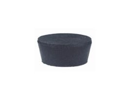 Solid Black Rubber Stoppers, Standard Size 000; 181/Pk