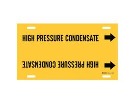 High Pressure Condensate Pipe Marker, 10" H x 24" W, Fits Pipes 8" Dia. Thru 9.875" Dia.