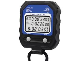 Traceable 60-Memory Digital Stopwatch with Calibration