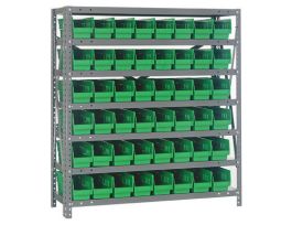 18INX36INX39IN 48 GREEN BINS 4IN BIN