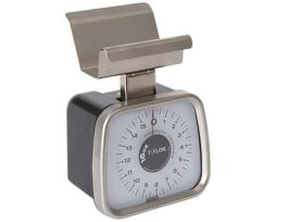 Mechanical SS Fixed Dial Portion Scale, 16 oz x 1/4 oz. with French Fry/Taco Holder