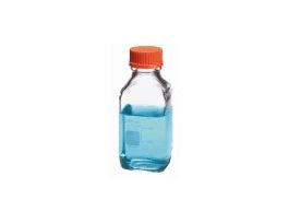 1396 Glass Media Bottle, Square, 1000 mL, 10/cs