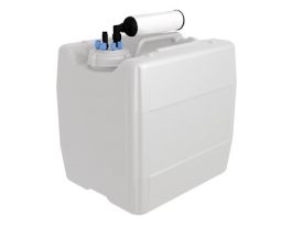 Waste System, UN/DOT, 70 mm Cap, 6 x 1/16" OD Tubing, 1 x 1/4" to 3/8" Hose Barb; 13.5 L