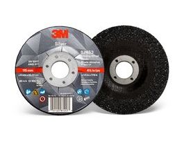 3M™ Silver Depressed Center Grinding Wheel, 87453, T27, 4.5 in x 1/4 in x 7/8 in, 10/Carton, 20 ea/Case