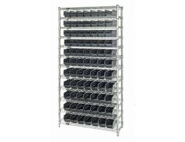 24INX36INX74IN 12 SHELF UNIT 88 BINS