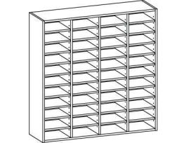 MAIL SLOT WB ALMND LAM 32 OPEN 48X14X48