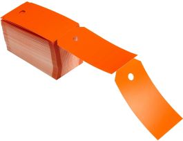 Blank Tags Polyester 5.75 in H x 3 in W Orange 250/BX