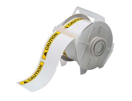 All Weather Permanent Adhesive Vinyl Labels ANSI CAUTION Header for GlobalMark Printer - 2.25" x 3.25"