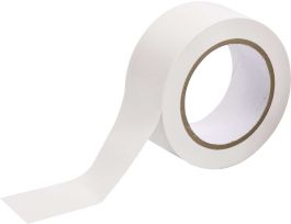 Marking Tape Roll - Abrasion Resistant Vinyl, Solid Color, White, 2"
