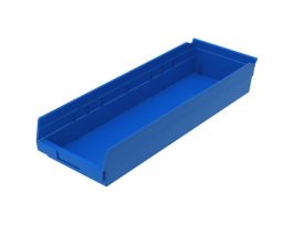 BIN SHELF BIN 23-5/8 X 8-3/8 X 4 BLUE