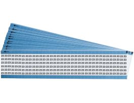 Numerical Wire Markers Permanent Adhesive Vinyl 1.5 in H Legend: 23, 900 Total