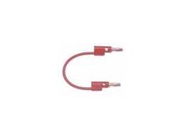 Multi-Stacking Banana Plug Patch Cord, 12" (red)