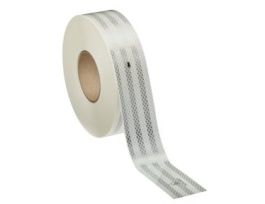 3M™ Diamond Grade™ Conspicuity Markings 983-10, White, DOT, 2 in x 12 in, 100/Pack, 6 Packs/Carton