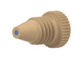 End-Fitting for MicroTight Tubing Sleeve, Black PEEK, 0.5m PEEK Frit; 10/PK