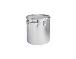 Stainless Steel Storage Tank with Clip-down Cover, 17.1 gal