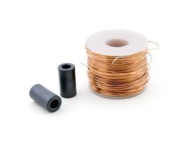Inductor Inductor, made from 20 gauge copper wire. It has an inductance of 5 mH and low resistance.