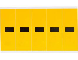 Outdoor Vinyl 3.875 in Black on Yellow Numbers - Card of 5 Labels